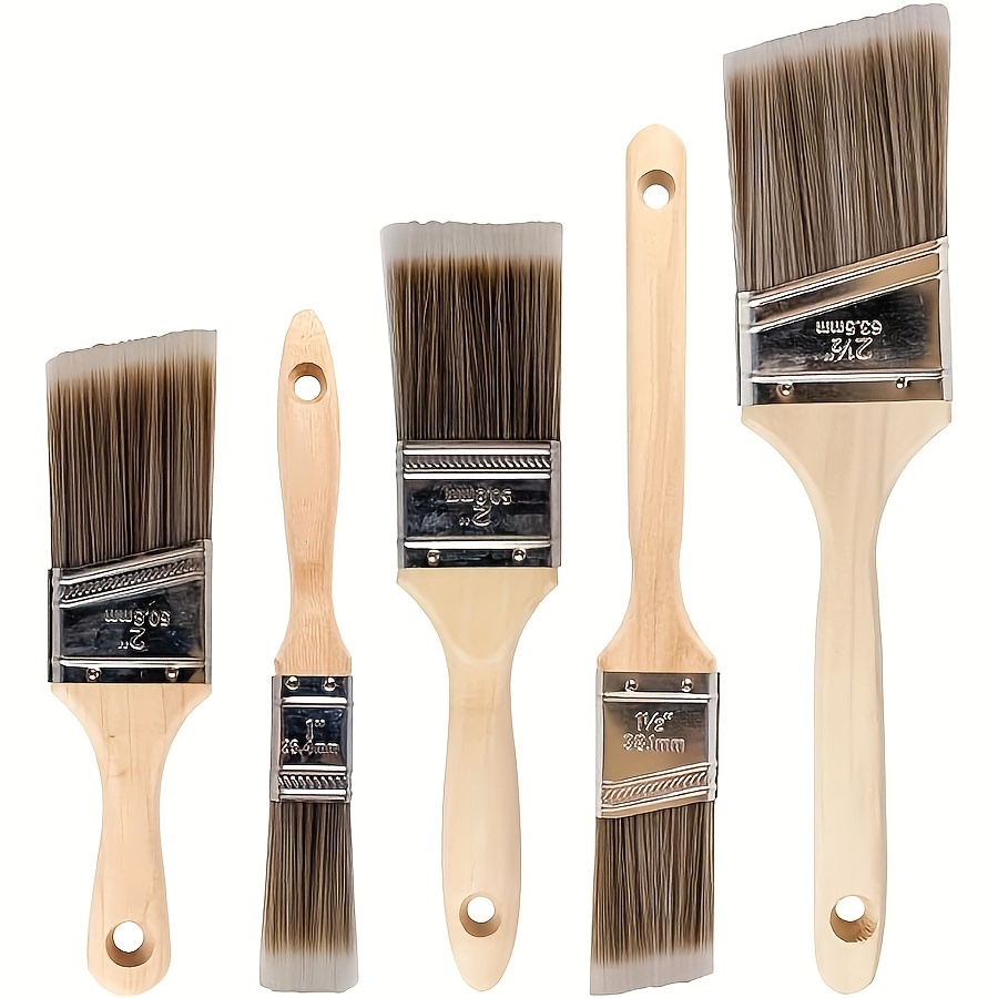 Furniture Hardware Supplies - 5本セット 高品質ペイントブラシ BBQブラシ バーベキュー 家具ハンドル 壁塗装用