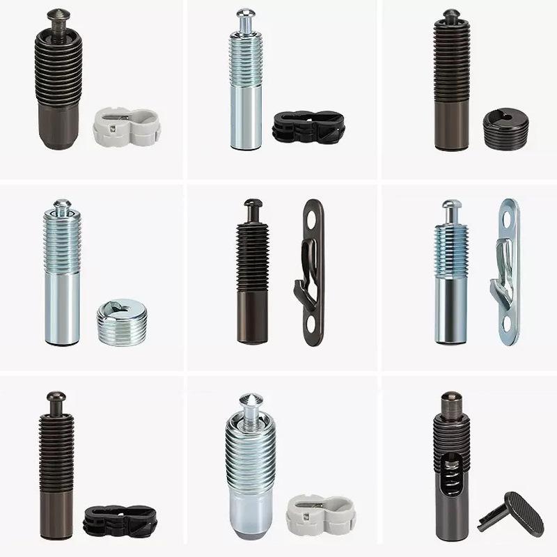 Furniture Hardware Connectors - 5 セット弾性目に見えないコネクタパネル家具コネクタキャビネット 2-in-1 固定コンポーネント家庭用ハードウェアアクセサリー