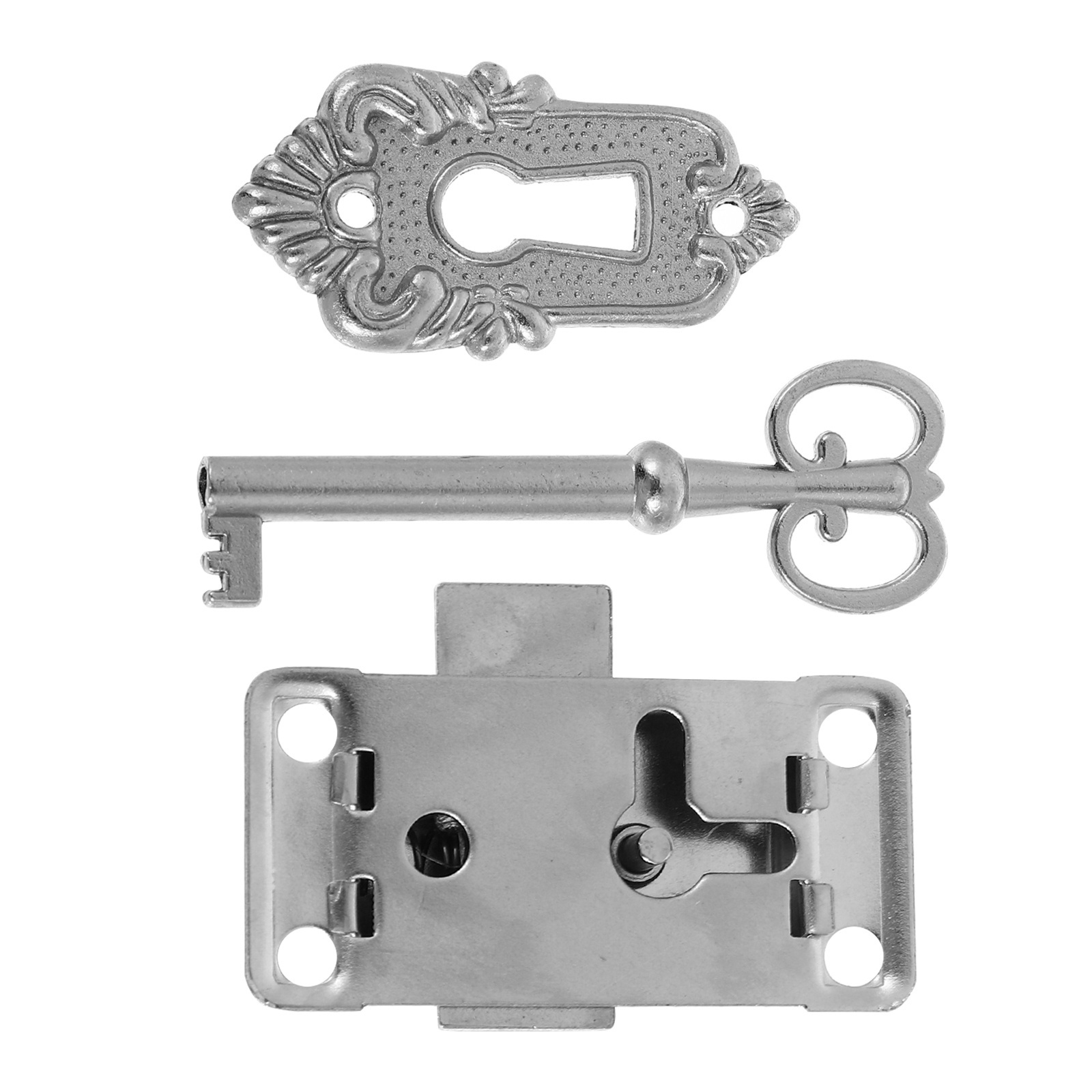 Vintage Furniture Hardware Replacement - 2 セットロックセットレトロ鉄ラッチヴィンテージ木箱ギフトケース食器棚キャビネット家具ハードウェア交換用