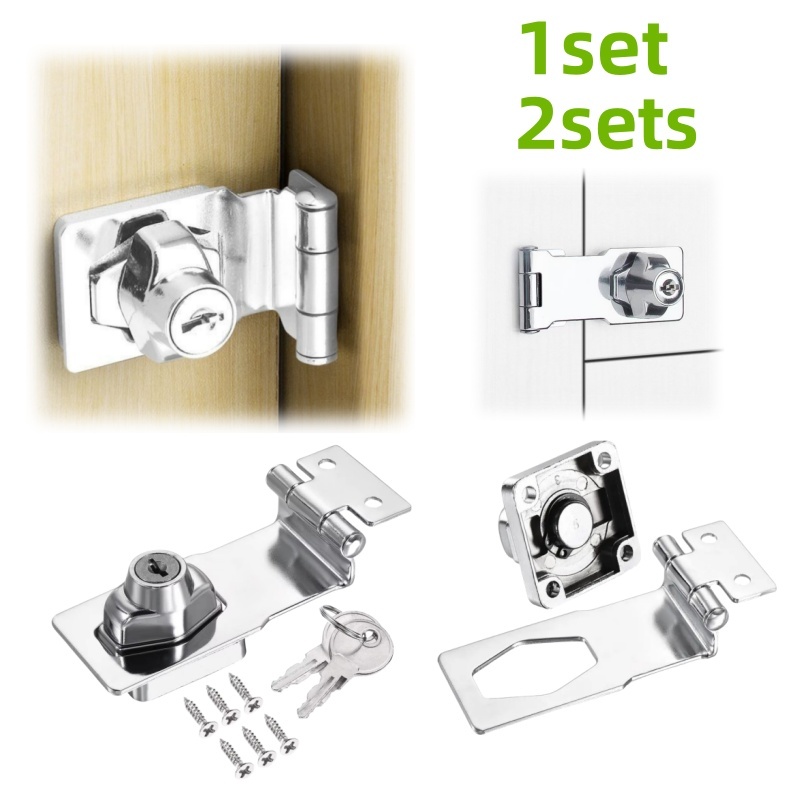 Furniture Hardware Nut - 1/2 セットのノブスタイル家具安全ロック、キャビネット、引き出しロック、キーとネジ付きハードウェアアクセサリーに適しています。