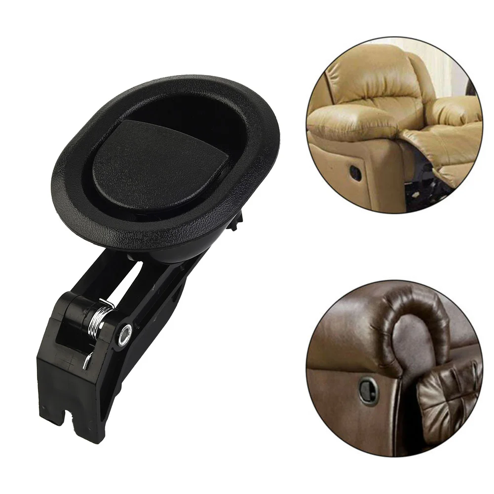 Furniture Hardware Supplies - ソファとアームチェア用のユニバーサル交換用プルハンドル,ソファとアームチェア用の黒い家具アクセサリー,5mmケーブル付き,1個