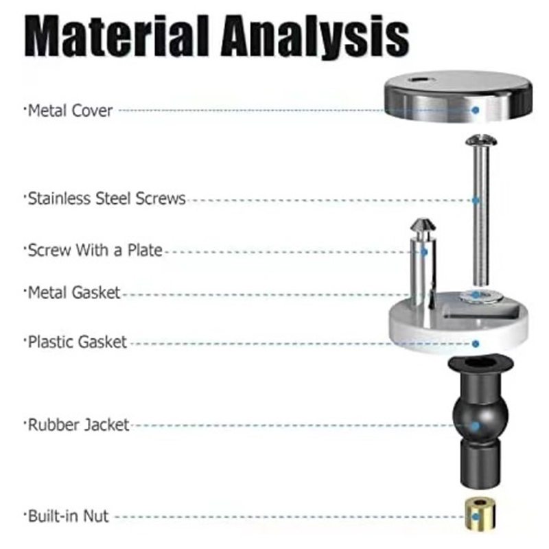 Furniture Screw Type - 2 個の便座トップ固定ヒンジパック取り付け交換用リリースクイックネジトイレ浴室家具アクセサリー用