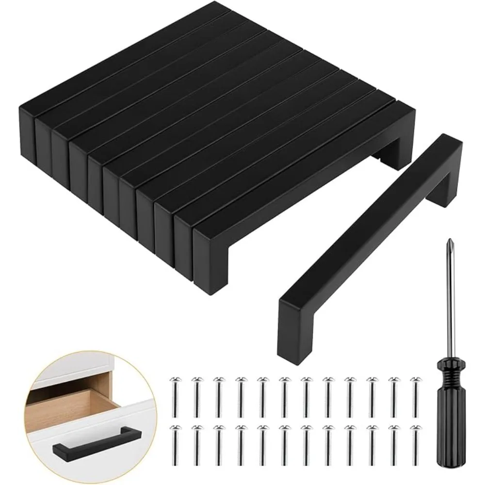 Furniture Hardware Nut - 6/18個入り ステンレス製 正方形 家具金物 キャビネット ドアハンドル