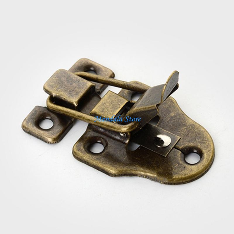 Vintage Furniture Hardware Replacement - U2JC アンティーク装飾ラッチロック木箱ロックボックスアクセサリー防錆 3 コロ