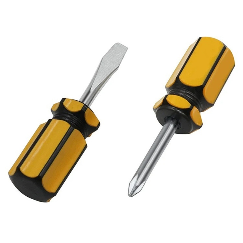 Furniture Screw Type - 4 個のドライバーセット黄色黒銀透明ヘッド限られたスペース用電子機器家具手動修理ツール