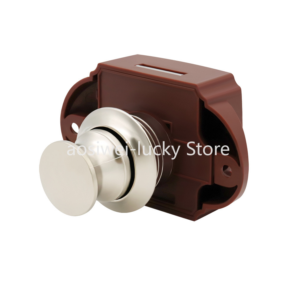 Furniture Hardware Supplies - キャンピングカープッシュロック Rv キャラバンボートモーターラッチボタンロック家具引き出しラッチドアロックハードウェア