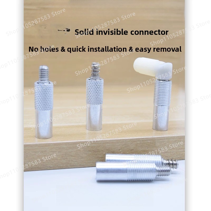 Furniture Screw Type - ソリッドインビジブルコネクター 2-in-1 インビジブル非多孔性磁気ネジ 木工用 45度 ベゴニアコーナー家具プレートタイプ