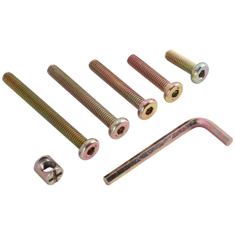 DT17 ベビーベッド用ネジボルトキット M6 六角ソケット - Furniture Hardware Barrel Nut のレビューと価格