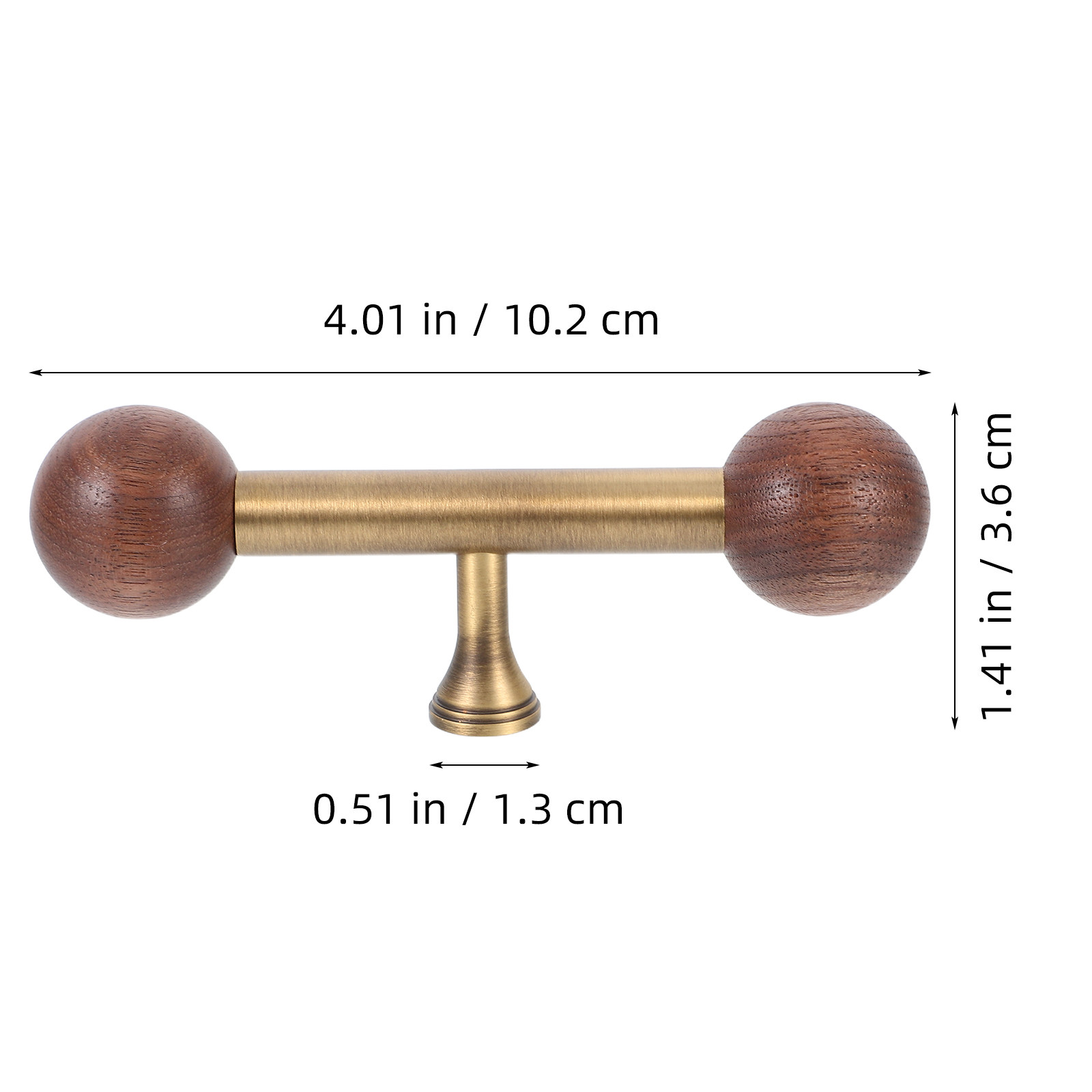 木製コア真鍮仕上げのヴィンテージ引き出し取っ手、キャビネット - Vintage Furniture Hardware Replacement のレビューと価格