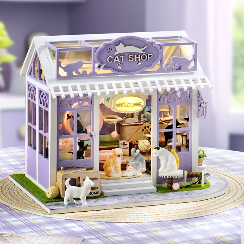 DIY 木製子猫パラダイスコテージ置物ミニチュアキット組み立 - Furniture Paradise & Hardware Ghaziabad By Owner のレビューと価格
