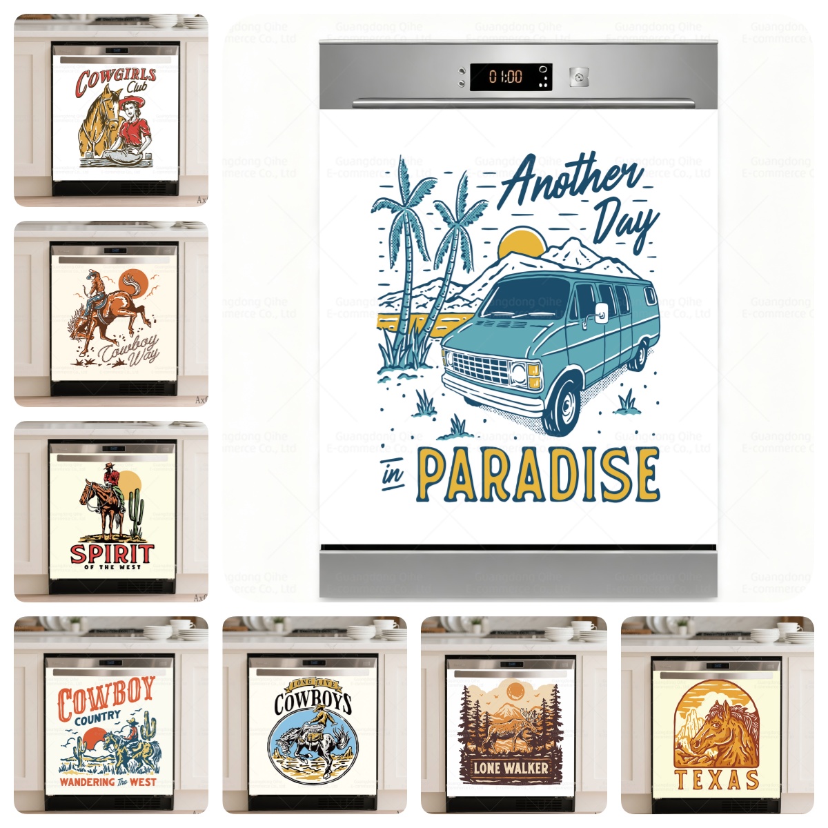 ウエスタンカウボーイ＆パラダイスバン食器洗い機ステッカー防水 - Furniture Paradise & Hardware Ghaziabad By Owner のレビューと価格
