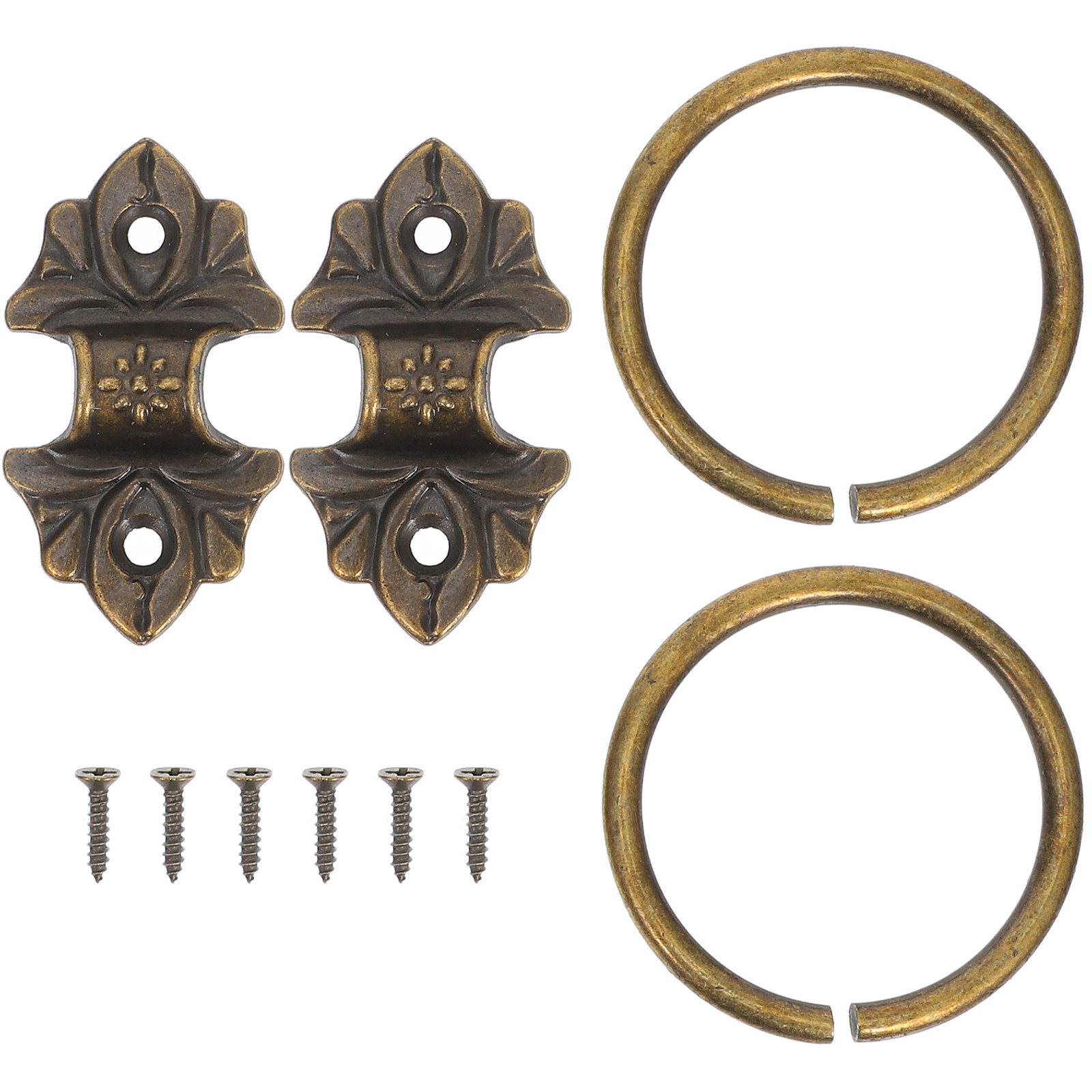 2 個ヴィンテージスタイルラウンドリング引き出し取手クラシッ - Vintage Furniture Hardware Replacement のレビューと価格
