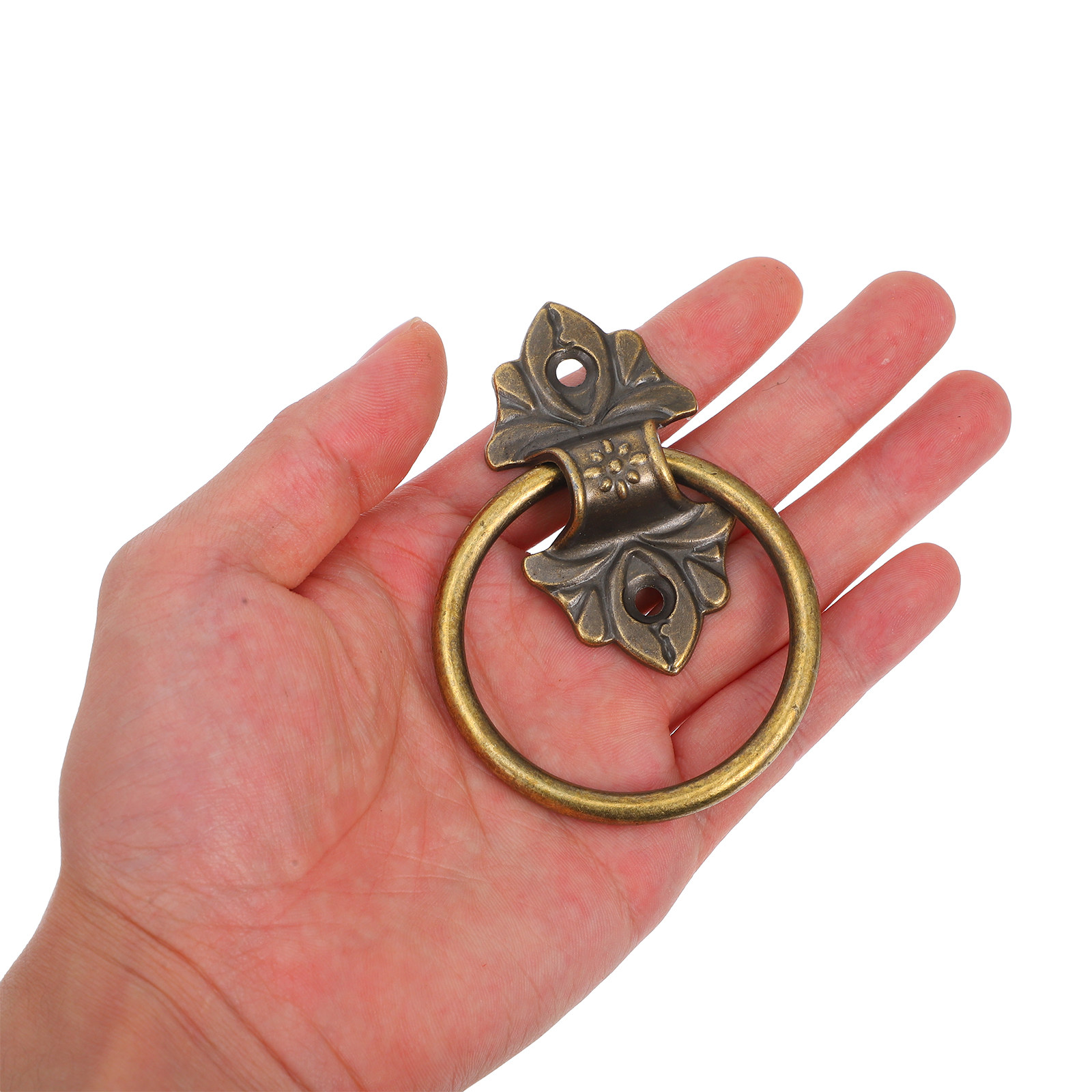 2 個ヴィンテージスタイルラウンドリング引き出し取手クラシッ - Vintage Furniture Hardware Replacement のレビューと価格