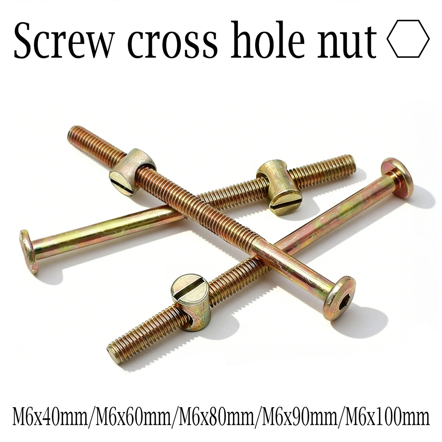 10/20個入り M6 六角穴付きボルト、40-100mm  - Furniture Hardware Barrel Nut のレビューと価格