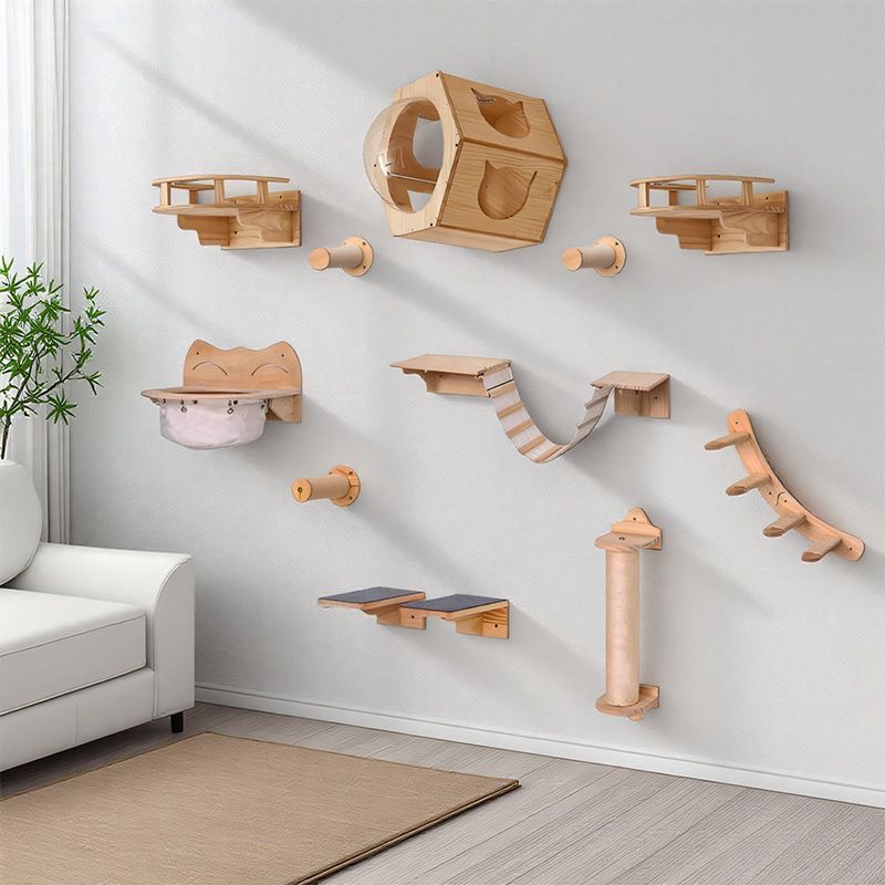 猫用家具 無垢材製吊り下げ式ブリッジ 壁掛け式サイザル麻製猫 - Furniture Paradise & Hardware Ghaziabad By Owner のレビューと価格