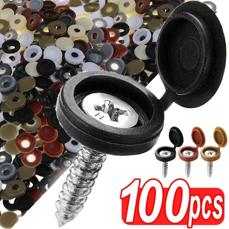 ヒンジ付きプラスチックネジキャップカバー倍スナップ保護キャッ - Furniture Hardware Nut のレビューと価格