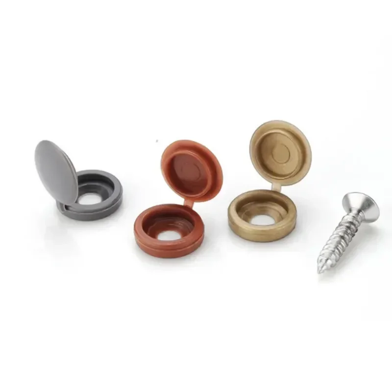 ヒンジ付きプラスチックネジキャップカバー倍スナップ保護キャッ - Furniture Hardware Nut のレビューと価格