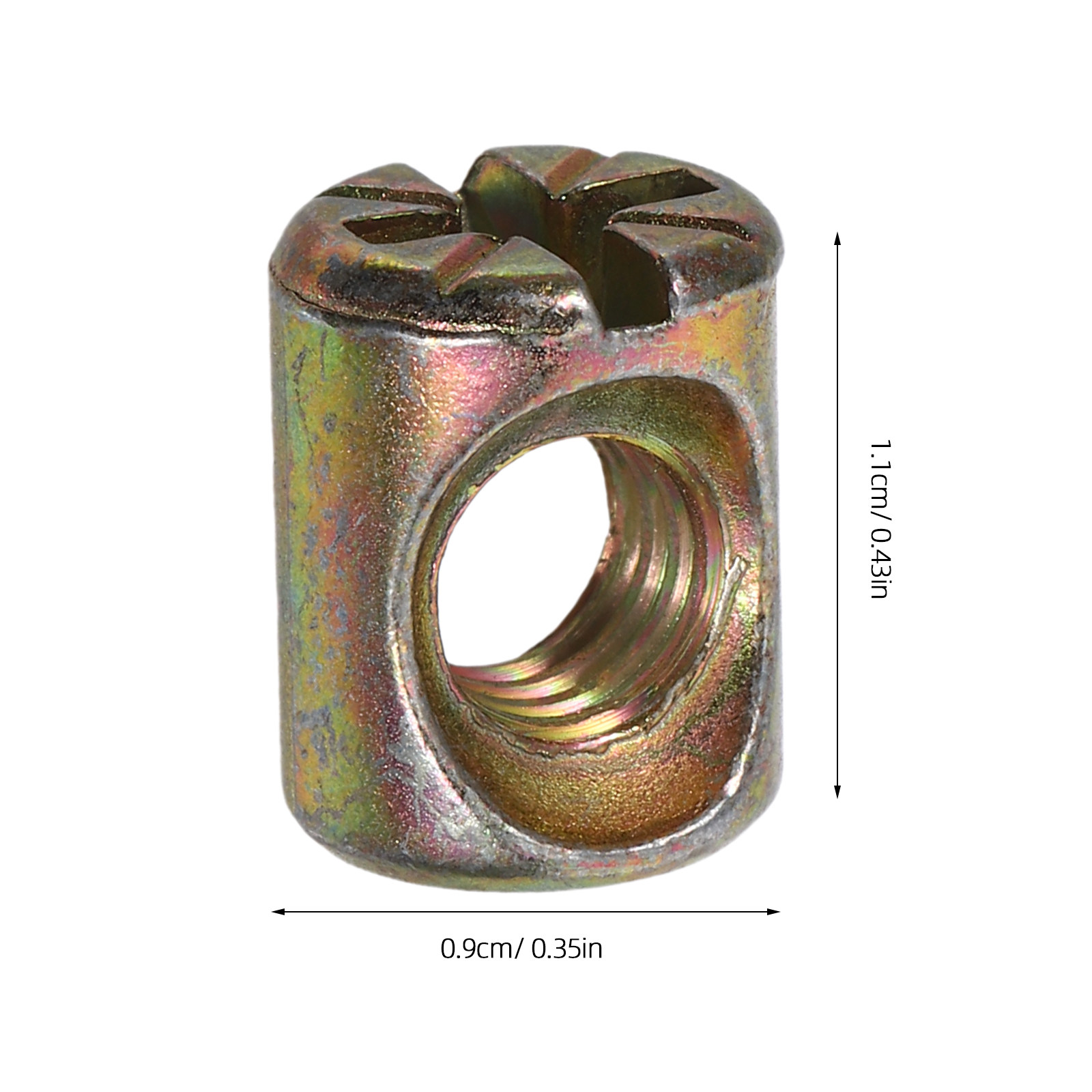 50個入り家具コネクターバレルナットキット M6 スプリング - Furniture Hardware Barrel Nut のレビューと価格