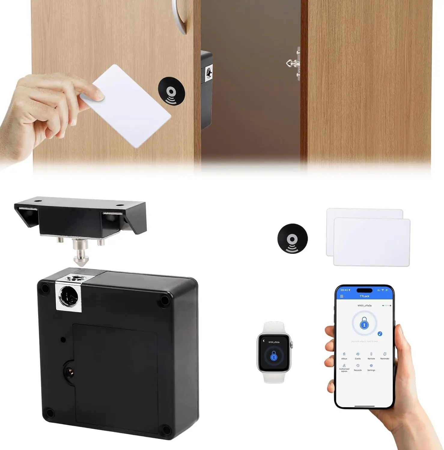 携帯電話NFCスマートロッカー電子錠RFID13.56mhz - Furniture Hardware Supplies のレビューと価格
