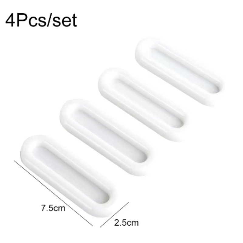 4 個の自己粘着ドアノブ楕円形ドアハンドル室内ドア用ガラス窓 - Furniture Hardware Nut のレビューと価格