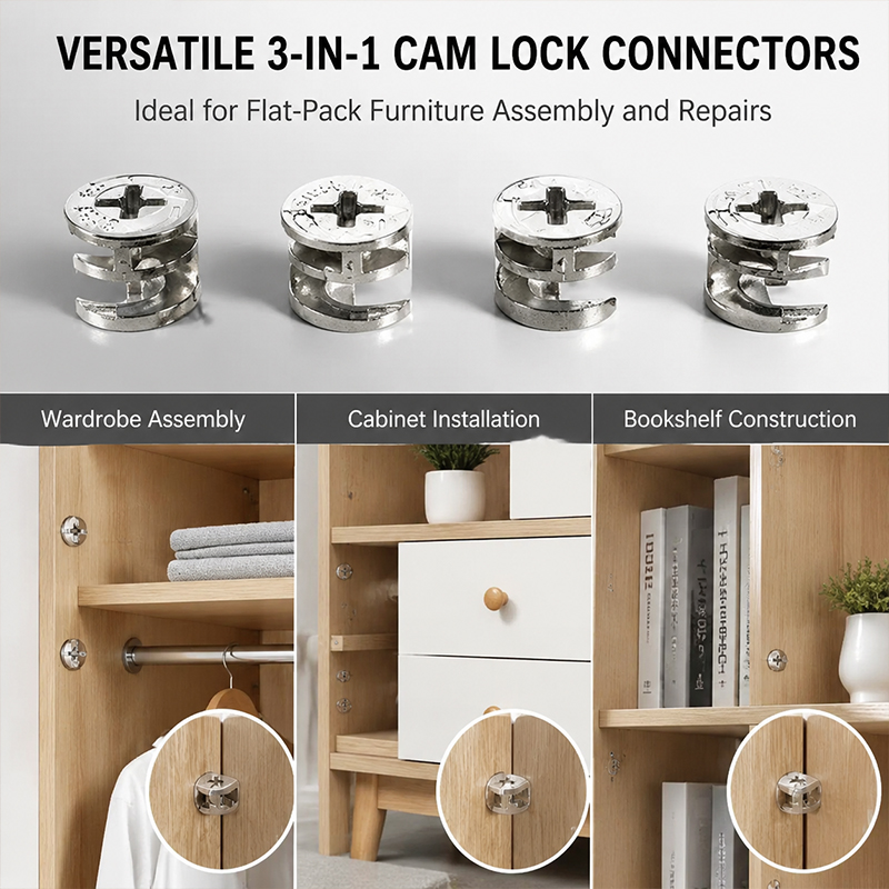 偏心ホイールロック式3-in-1ノックダウン組立ネジコネクタ - Furniture Knock Down Hardware のレビューと価格