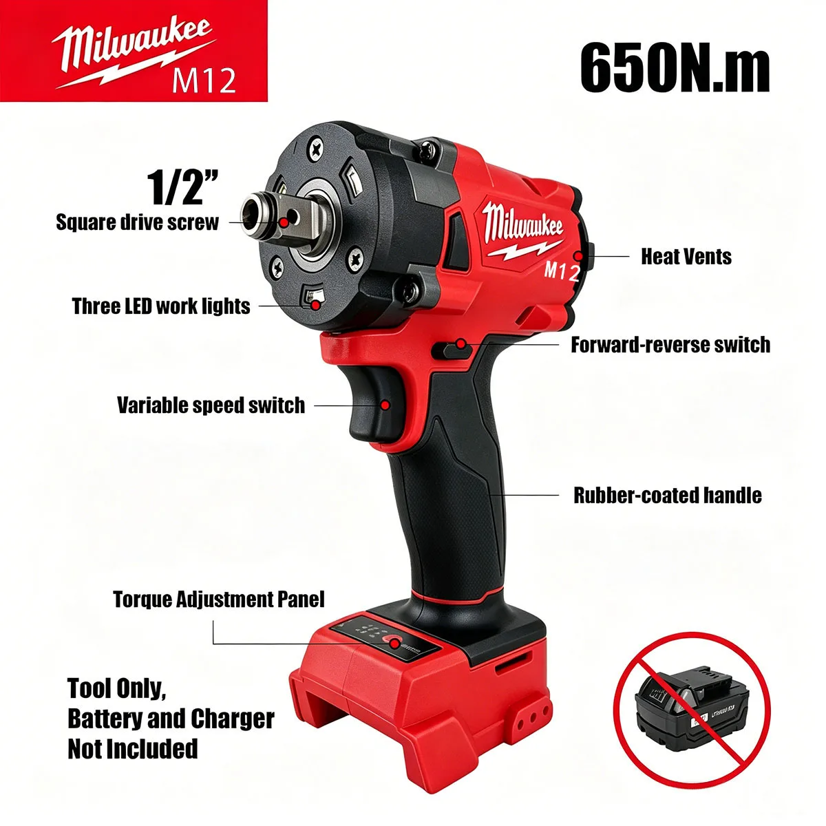 ミルウォーキー M12 1/2インチ M18 FUEL ブラ - Milwaukee Drill M12 Fuel のレビューと価格