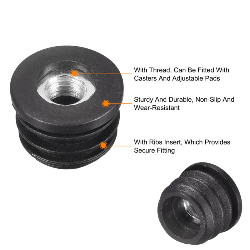 4/8/12 個ラウンドナットホールプラグ黒丸プラスチックパ - Furniture Hardware Connectors のレビューと価格