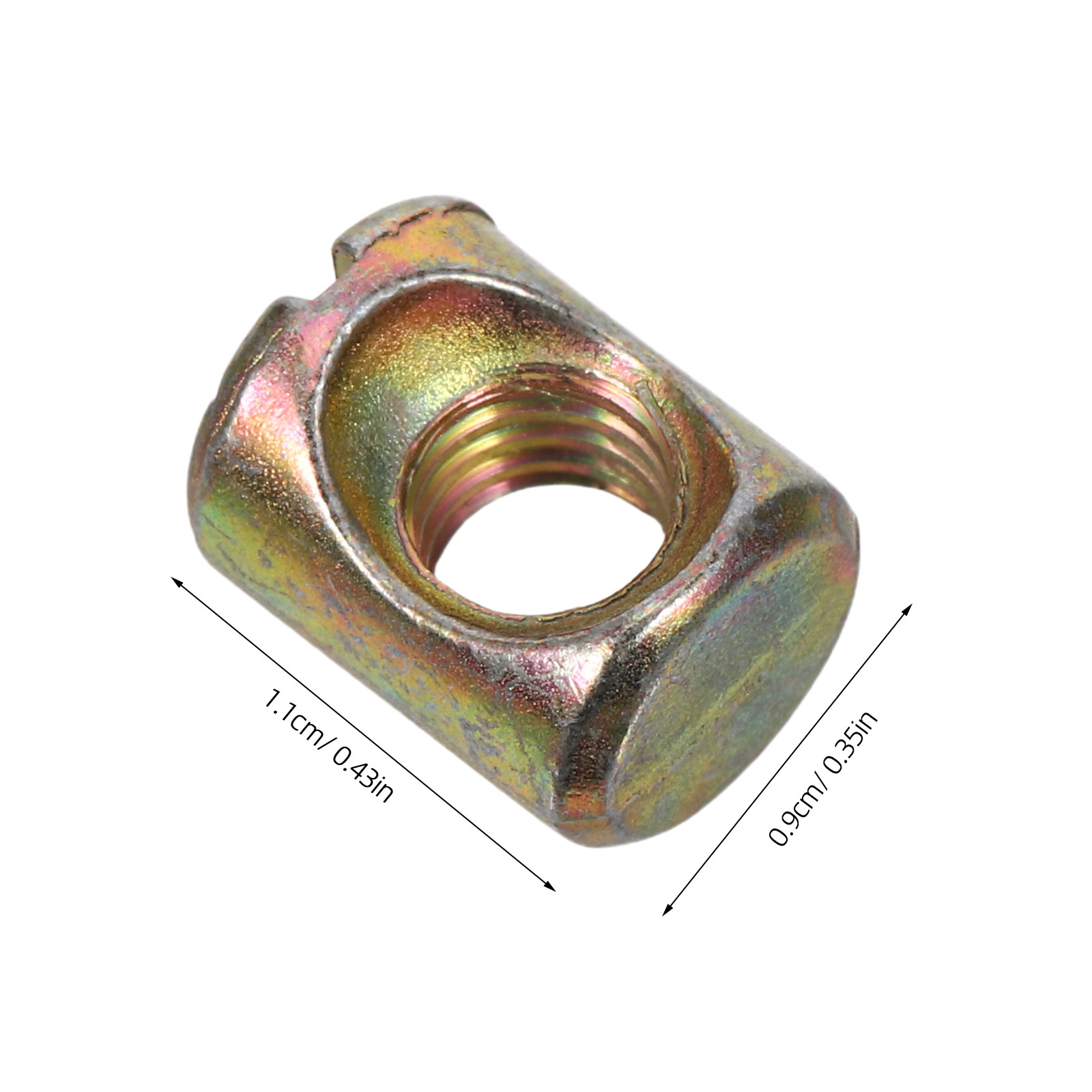 50個入り 家具用ナット・ボルトキット M6 スプリング式連 - Furniture Hardware Barrel Nut のレビューと価格