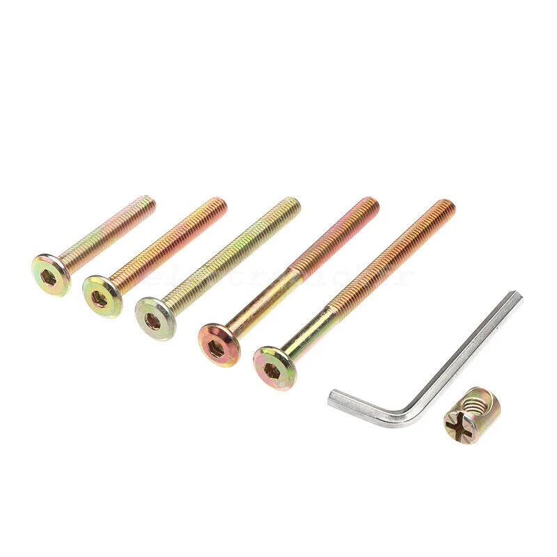 50 個 M6x40/50/60/70/80 ミリメートルベ - Furniture Hardware Barrel Nut のレビューと価格