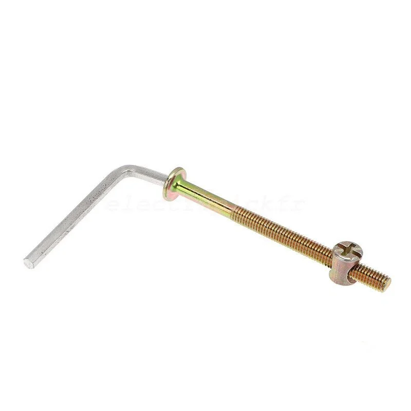 50 個 M6x40/50/60/70/80 ミリメートルベ - Furniture Hardware Barrel Nut のレビューと価格