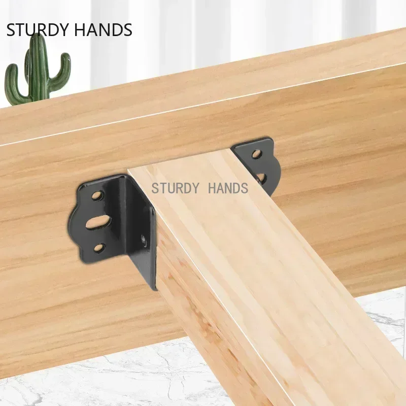 4 ピース/ロット冷間圧延鋼ベッドステッド固定アクセサリーベ - Furniture Hardware Connectors のレビューと価格