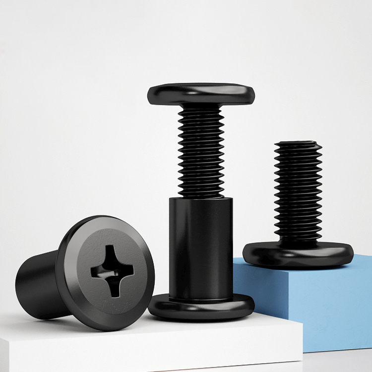 黒色炭素鋼シカゴスクリューM6 M8バインディングポストバレ - Furniture Hardware Barrel Nut のレビューと価格