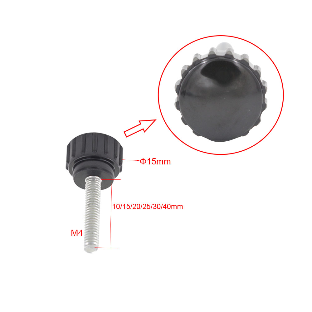 10 ピース M4 糸 15 ミリメートルヘッドローレットグ - Furniture Screw Type のレビューと価格