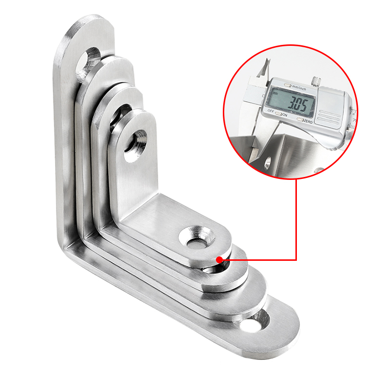 304 ステンレス鋼コーナーコード L 型ブラケットジョイン - Furniture Screw Type のレビューと価格