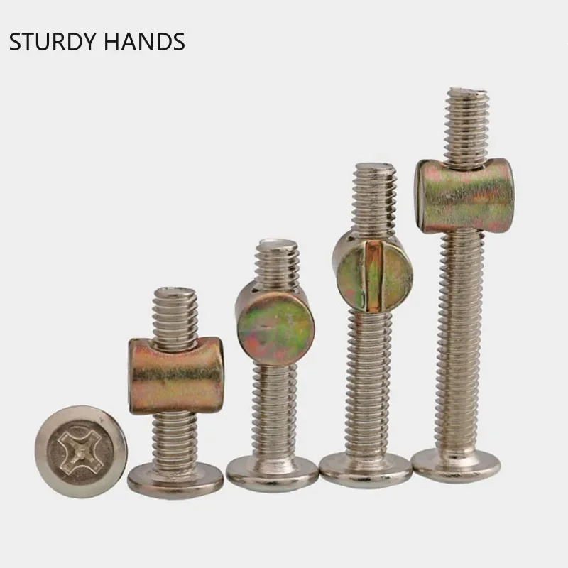 30個/パック 家具用ボルトとナットセット バレルナット付き - Furniture Hardware Barrel Nut のレビューと価格