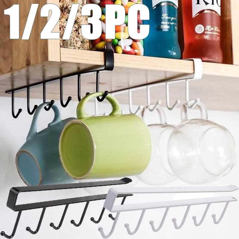 1/2/3個入り 6フック キッチンキャビネット収納ラック  - Furniture Hardware Accessories のレビューと価格