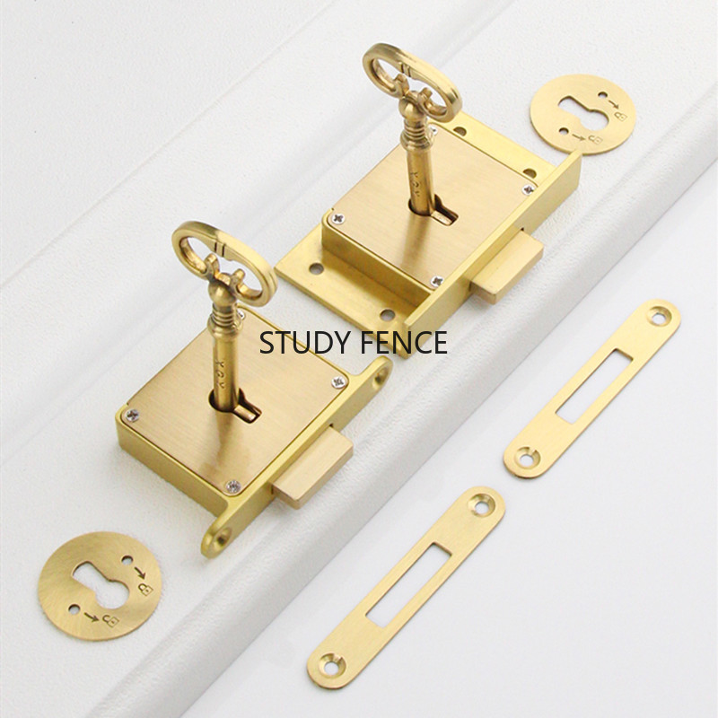 1PC アンティーク金属引き出しロックワインキャビネットドア - Furniture Hardware Accessories のレビューと価格