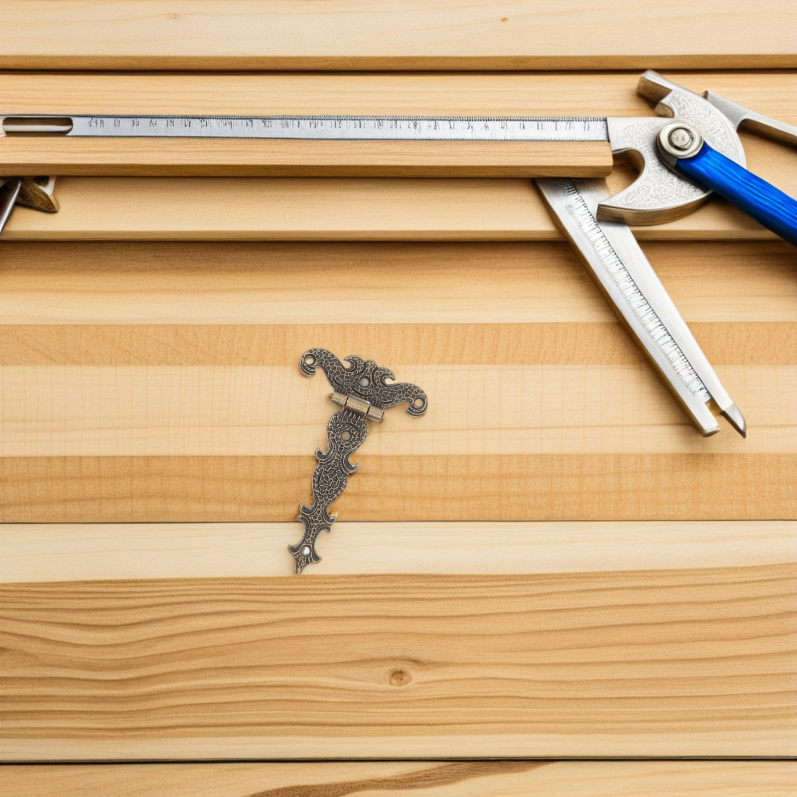 4個入り、アンティーク調亜鉛合金製ヒンジ、レトロな装飾ボック - Vintage Furniture Hardware Replacement のレビューと価格