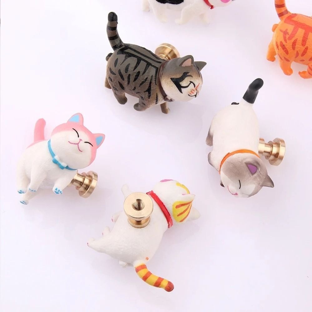 新しい樹脂製漫画猫型引き出しノブ食器棚子供部屋ノブシングルホ - Furniture Hardware Nut のレビューと価格
