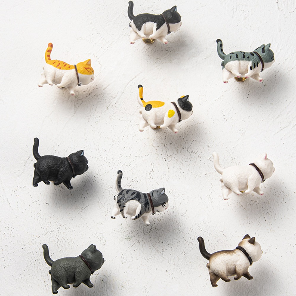 新しい樹脂製漫画猫型引き出しノブ食器棚子供部屋ノブシングルホ - Furniture Hardware Nut のレビューと価格