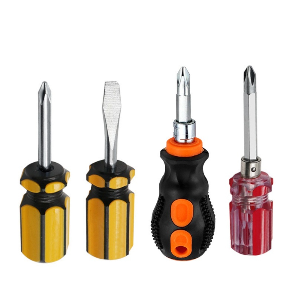 4 個のドライバーセット黄色黒銀透明ヘッド限られたスペース用 - Furniture Screw Type のレビューと価格