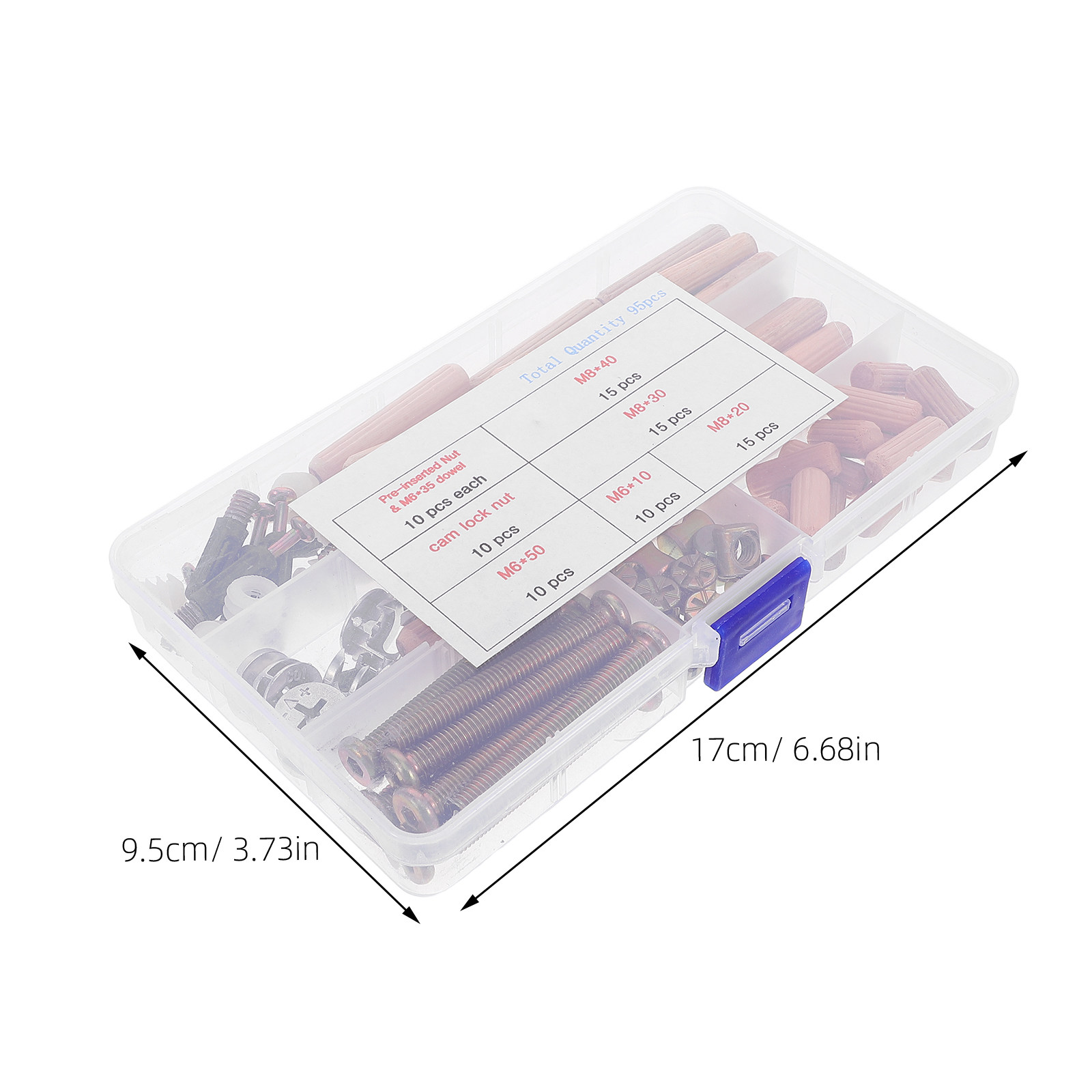 95個入り 家具用ネジ・ボルトセット、二段ベッド用金具交換キ - Furniture Hardware Barrel Nut のレビューと価格
