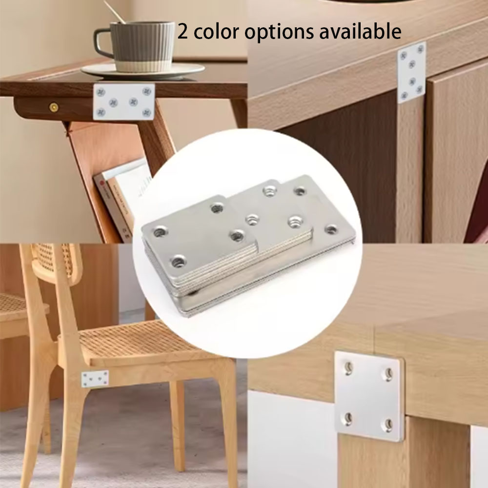 2色のオプション、厚みのあるステンレス製アングルブラケット、 - Furniture Hardware Connectors のレビューと価格
