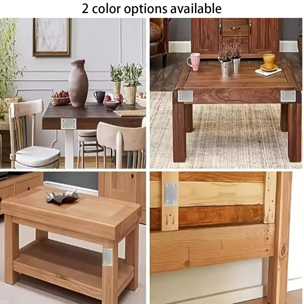 2色のオプション、厚みのあるステンレス製アングルブラケット、 - Furniture Hardware Connectors のレビューと価格
