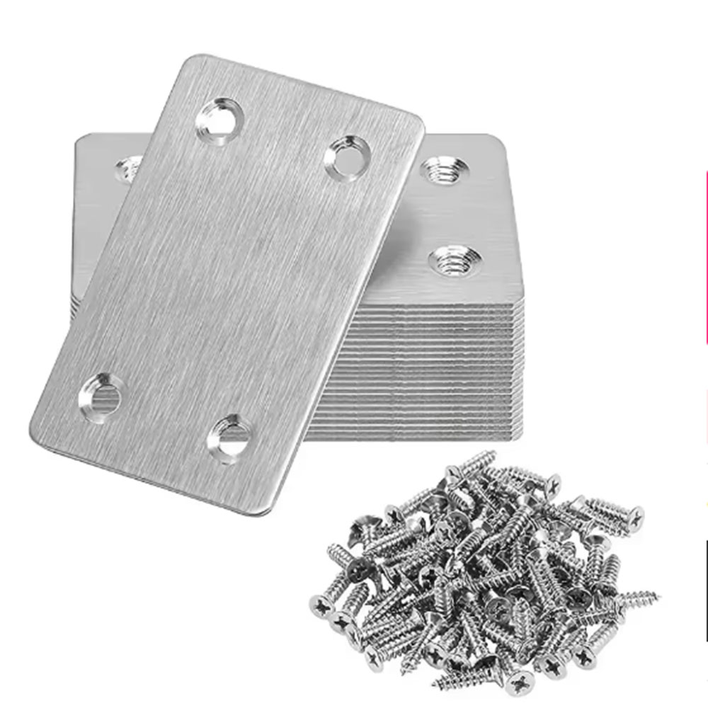 2色のオプション、厚みのあるステンレス製アングルブラケット、 - Furniture Hardware Connectors のレビューと価格