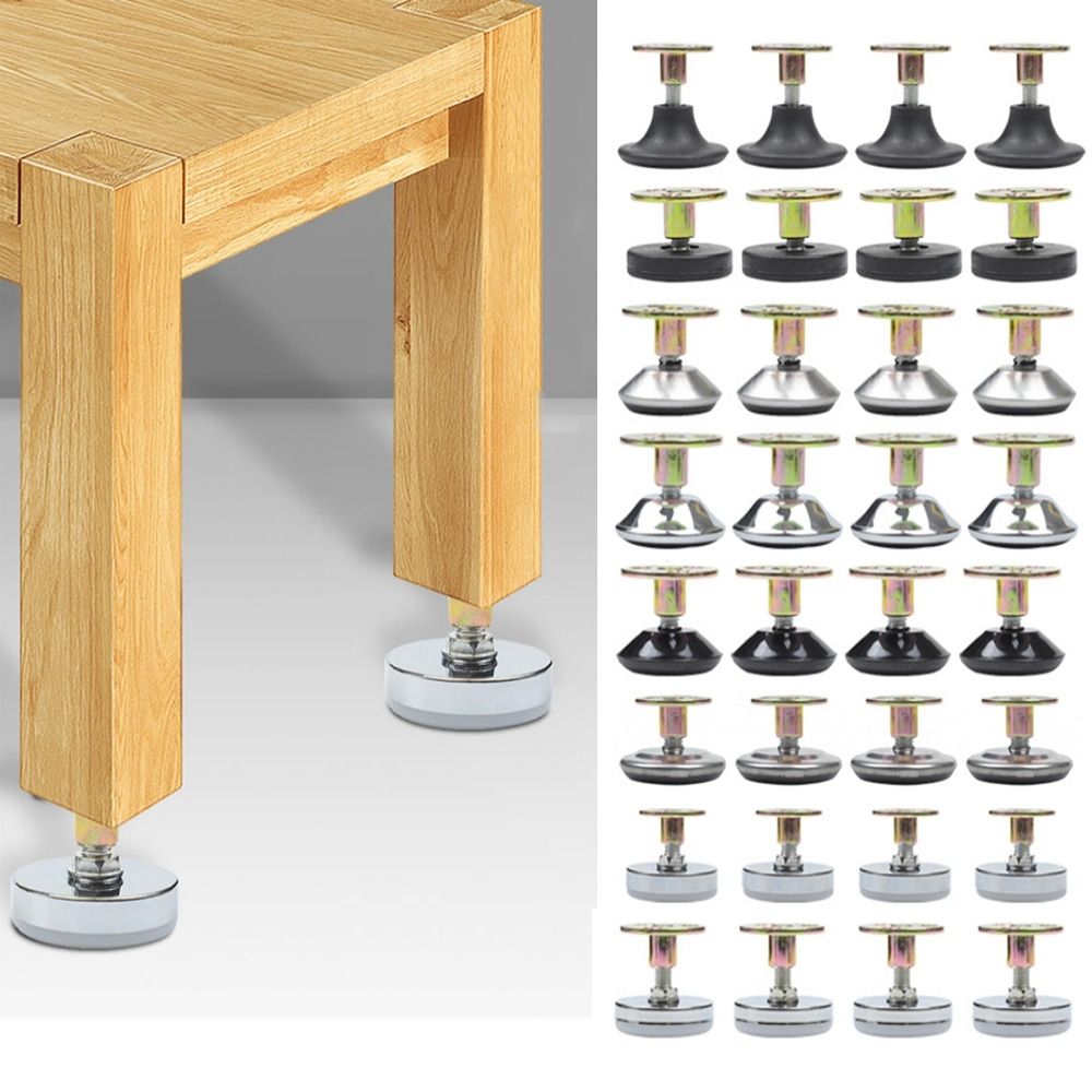 4 個調節可能な家具サポート脚ネジ込み式ベース家具椅子脚足床 - Furniture Leveling Hardware のレビューと価格