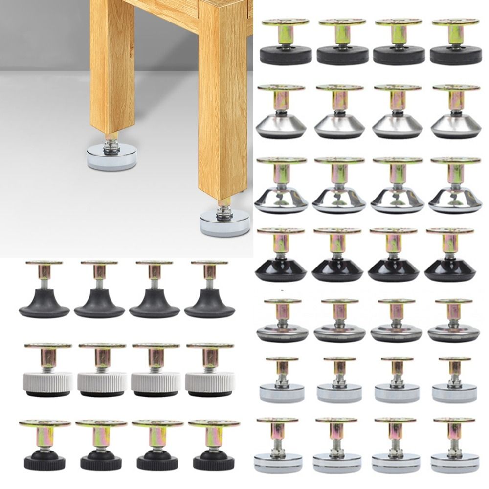 4 個調節可能な家具サポート脚ネジ込み式ベース家具椅子脚足床 - Furniture Leveling Hardware のレビューと価格
