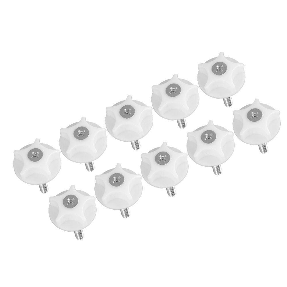 10 個の白いネジ調整可能な家具レベリングフィートプラスチッ - Furniture Leveling Hardware のレビューと価格