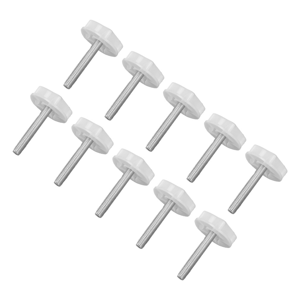 10 個の白いネジ調整可能な家具レベリングフィートプラスチッ - Furniture Leveling Hardware のレビューと価格
