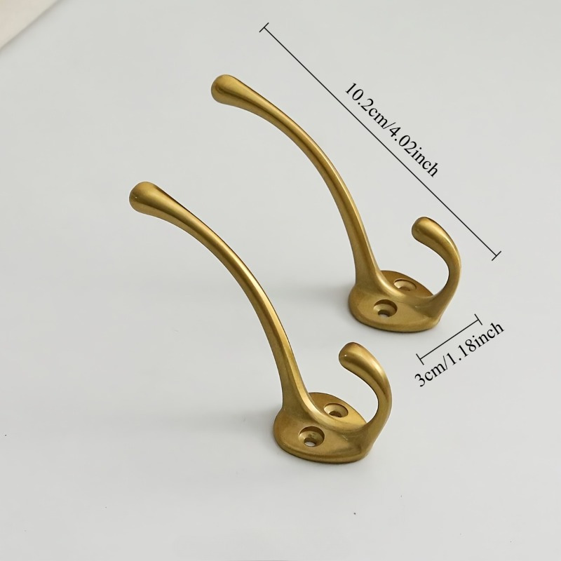 2個入りヘビーデューティー真鍮製コートフック、ラスティックス - Furniture Hardware Accessories のレビューと価格